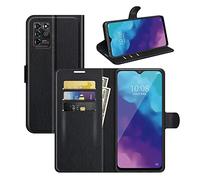 Fertuo Cover per ZTE Blade V30 Vita, Custodia Portafoglio Cover a Libro in Pelle Flip Case con Silicone Bumper, Fibbia Magnetica, Porta Carte, Kickstand, per ZTE Blade V30 Vita, Nero