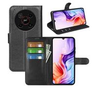 Fertuo Cover per ZTE Blade V70 Max, Custodia Portafoglio Cover a Libro in Pelle Flip Case Sottile con Silicone Bumper, Fibbia Magnetica, Porta Carte e Kickstand, Nero