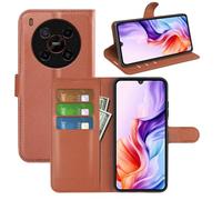 Fertuo Cover per ZTE Blade V70 Max, Custodia Portafoglio Cover a Libro in Pelle Flip Case Sottile con Silicone Bumper, Fibbia Magnetica, Porta Carte e Kickstand, Marrone