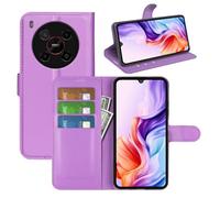Fertuo Cover per ZTE Blade V70 Max, Custodia Portafoglio Cover a Libro in Pelle Flip Case Sottile con Silicone Bumper, Fibbia Magnetica, Porta Carte e Kickstand, Viola
