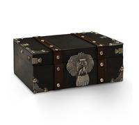 Feruchun Scrigno del Tesoro, 23 x 16 x 9.5 cm Scatola Vintage con Lucchetto,Scrigno Tesoro Pirati per Decorativa e Stoccaggio (COLORE2)