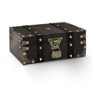 Feruchun Scrigno del Tesoro, 23 x 16 x 9.5 cm Scatola Vintage con Lucchetto,Scrigno Tesoro Pirati per Decorativa e Stoccaggio (COLORE1)