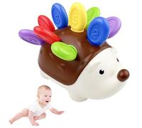Fervalyna Giochi Montessori 18 Mesi, Giochi Educativi Regalo, Gioco Educativo per Bambini e Bambine di 2 3 Anni, Riccio Motore Fine Giocattoli Bambini per Imparare Matematica e Colori