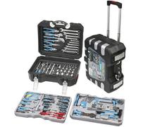 FERVI 0165 Valigia Trolley 175 Utensili Attrezzi Professionali Cr-V Completa CE