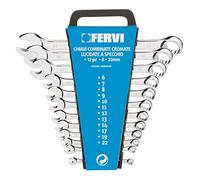Serie 13 chiavi combinate cromate da 1/4"-1" codice 0199P marca FERVI
