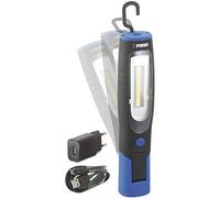Fervi 0401 Lampada Ricaricabile a LED, Ciano/Nero