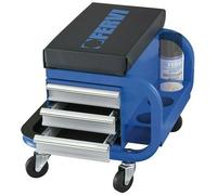 FERVI 0645/CC Sgabello Officina 3 Cassetti Porta Attrezzi 4 Ruote Pivotanti CE
