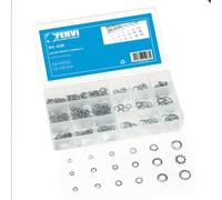 Fervi Assortimento di 720 Rondelle Grower Dentate Esterno Interno Articolo 0178