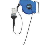Fervi Avvolgicavo 13 MT con Lampada Autorientante Blu