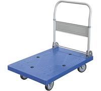 Fervi C300 Carrello con Piattaforma da 400 Kg, Grigio/Ciano