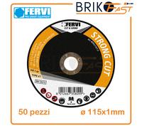 FERVI DISCO DISCHI DA TAGLIO PER SMERIGLIATRICE 115X1 mm FERRO E ACCIAIO INOX