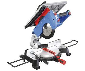 Fervi - Troncatrice per Legno con Disco da 250 mm, Taglio Angolato e Inclinato, Tavola Regolabile con Goniometro, Capacità di Taglio fino a 75 x 130 mm, Motore Elettrico 1800W