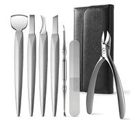 FERYES Kit per unghie incarnite, 7 pezzi di strumenti professionali per pedicure, kit per la toelettatura delle unghie dei piedi, lama del piede di alta qualità, tagliaunghie super affilate