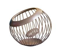 Fesatccoz Cesto per capsule di caffè, contenitore ad alta capacità, in acciaio inox per capsule di caffè