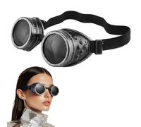 Fesatccoz Occhiali Steampunk, Argento antico Vintage Pirate Gothic Style Unisex Occhiali per Saldatura Cosplay Vintage Rustic Hippy Party