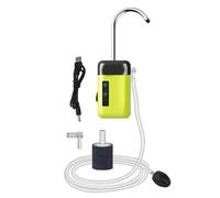 Fesatccoz Pompa per ossigeno 3 in 1 a batteria con luce notturna a LED, sensore intelligente e filtro accessori per la pesca per acquari e gite di pesca