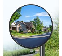 Fesatccoz Set di 2 Specchi Stradali Convessi 30 cm, Specchio Parabolico per Traffico, Sicurezza per Negozi, Magazzini e Strade