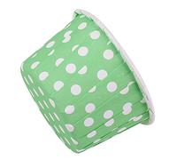 Fesjoy 100 Mini Pirottini in Carta per Cupcake, per Realizzare Cupcake con Pirottini Standard, Facili da Usare e Scegliere, Rotondi Torte, Matrimoni, Feste in Casa (Pois verdi)