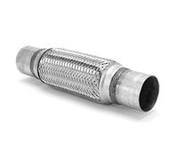 Fesjoy 2,25x12in Tessuto di Riparazione Tubo Flessibile Soffietto Giunto Flessibile 57mm Acciaio Inossidabile per Auto, Assorbe Dilatazione Termica, Riduce lo Stress Sul di Scarico