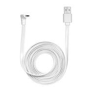 Fesjoy 2M / 6.6ft Cavo di ricarica per Arlo Pro, Arlo Pro 2, Arlo GO, Arlo Light resistente agli agenti atmosferici Indoor/Outdoor Cavo piatto Lega di alluminio Cavo micro USB Cavo di ricarica /