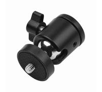 Fesjoy Adattatore per Montaggio con Testa a Sfera Mini Rotante a 360 Gradi per Supporto Treppiede DV Fotocamera DSLR ILDC - Lega di Alluminio Portatile (1 confezione)