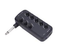 Fesjoy Amplificatore per Bassi per Cuffie Versatile Multieffetto Clean Overdrive Distorsione Echo Riverbero Chorus Tremolo Amplificatore Cuffie Bassi Profondi Appassionati di Musica Materiale ABS