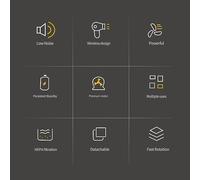 Fesjoy Aspirapolvere Portatile Senza Fili Aspirapolvere Portatile Ricaricabile per Liquidi e Asciutti a Forte Aspirazione per Casa, Auto, Ufficio, Mini Ad Alta da 60 W con Diversi Ugelli e Spazzole