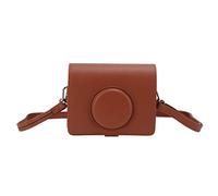 Fesjoy Borsa per Fotocamera per Fuji Instax Mini, Materiale PU (Brown) | Protezione da polvere e graffi, Portatile per tutte le occasioni, Tracolla regolabile per il massimo comfort, Costruzione
