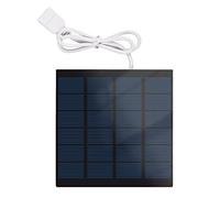 Fesjoy caricatore del pannello solare per il campeggio,Caricatore solare portatile 1.5W 6V Caricatore del pannello solare impermeabile per il campeggio con interfaccia USB per caricare i telefoni