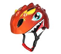Fesjoy Casco da Bici per Bambini Tema Dinosauro Cartone Animato Design Giocoso Casco da Ciclo per Equilibrio Comfort Regolabile Bambini, Materiale PC EPS 50-54 Cm (S)