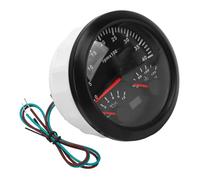 Fesjoy Contagiri Elettrico a Prestazioni Stabili Indicatore Temperatura Acqua Pressione Olio per Camion Yacht 3 in 1 4000 Giri/min 0-10 Bar 40-120 ℃ (Quadrante nero lunetta nera)