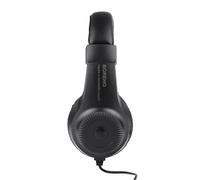 Fesjoy Cuffia Cablata con Jack Singolo Sopra L'orecchio Fascia per Capelli Autoregolante Cuffie di Monitoraggio da 6,5 Mm per Chitarra Elettrica 40 Mm ABS Nero