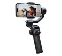 Fesjoy Hohem M6 Stabilizzatore Cardanico a 3 Assi per Smartphone Carico Utile Fino a 400 G, per Telefono Anti-vibrazione con Ampio Schermo OLED e Sensore di Visione AI Vlogger e Registi (Senza luce