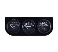 Fesjoy Kit 3 in 1 per Auto, Voltmetro, Temperatura, Pressione Olio | Alta precisione, display meccanico, costruzione durevole, connessione facile, adatto per la personalizzazione dei veicoli