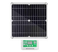 Fesjoy Kit Pannello Solare Monocristallino Ad Alta Efficienza da 20 Watt con Regolatore di Carica PWM per Off-grid per Barche (Regolatore 100A)