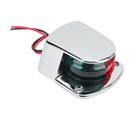 Fesjoy Luci di Navigazione a LED 12V, Luce di Navigazione per Barche Luce di Prua a LED Lente Rossa Verde IP67 Impermeabile Visibilità di 1 Miglio per Yacht Barche a Vela Barche a