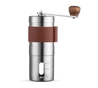 Fesjoy Macinatura Regolabile MANUALE CAFFERMARE CAPESA, Comodo Corpo in Acciaio Inossidabile, Movimento in Porcellana Nera, Polveri di caffè Uniforme, Scala Visibile, Macinacapidi