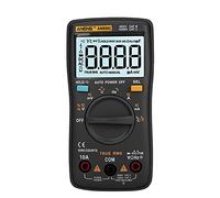 Fesjoy Mini Misuratore Portatile Multimetro Digitale Voltmetro Amperometro da 6000 Conteggi per Uso in Fabbrica (Nera)