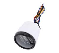 Fesjoy Misuratore di Giri della Pressione Dell'olio della Temperatura Dell'acqua Universale 12V 24V 52mm per Auto, Motocicli, Display Blu HD (Quadrante nero, copertura nera)