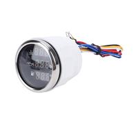 Fesjoy Misuratore Marino Digitale per Barche Retroilluminato 3 in 1 da 52 Mm per Auto, Camion, Livello Carburante, Pressione Olio, Temperatura Dell'acqua, Appassionati di Automobili, ABS, Acciaio
