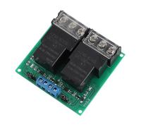 Fesjoy Modulo relè Ad Alte Prestazioni da 30 A per Apparecchiature di Prova, Modulo Elettronico A Actuator Basso 2 con Display di Alimentazione, 5 V/12 V/24 (Fesjoypbn3c4vrfx-E1739-2-12)