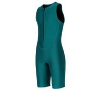 Fesjoy Muta da Sub Termica Senza Maniche Corta da 2 Mm con Cerniera Frontale per Uomo Snorkeling Surf Nuoto per Sport Acquatici (XL)