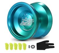 Fesjoy Palla Yo-Yo in Alluminio, Regalo Competitivo Yo-Yo con Corde per Cuscinetti e Guanto