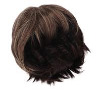 Fesjoy Parrucca Corta Resistente Al Calore con Frangia, Capelli Sintetici | Misura interna regolabile, fascino vintage, ideale per appuntamenti, morbido e confortevole