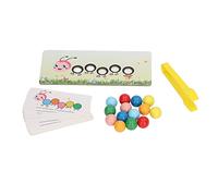 Fesjoy Pattern Clip Beads Toy for Toddlers | Sviluppa il riconoscimento dei colori, include perline lucidate sicure, promuove le abilità di vita, viene fornito con