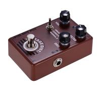 Fesjoy Pedale Effetto Chitarra Distorto Vintage Dolamo D-11 di qualità con Design True Bypass per Chitarristi Elettrici, Materiali in Lega di caffè