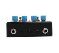 Fesjoy Pedale Preamplificatore per Basso Pedale Effetti per Basso EQ Grafico In Alluminio a 6 Bande con Uscita Cuffie Aux In Esercitarsi con i Bassisti Dal Vivo