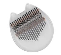 Fesjoy Pianoforte per Pollice Kalimba 17 Tasti Pianoforte per Dito Acrilico Trasparente Modello Orso Note Incise Facile da Suonare Suono Chiaro Strumento Portatile Entry Level con