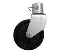 Fesjoy Ruota di ricambio per rimorchio con rotella e penna, argento e nero, 1200 libbre