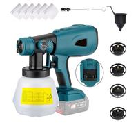 Fesjoy Spruzzatore a batteria per batteria Bosch 20 V Max, spruzzatore elettrico a mano con contenitore da 1000 ml, per interni ed esterni, mobili, armadi, pareti, recinzioni, soffitti (batteria non